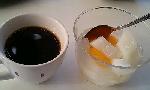 コーヒー＆杏仁豆腐